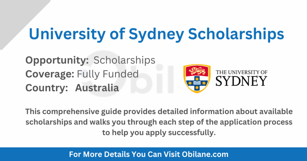 University of Sydney Scholarships